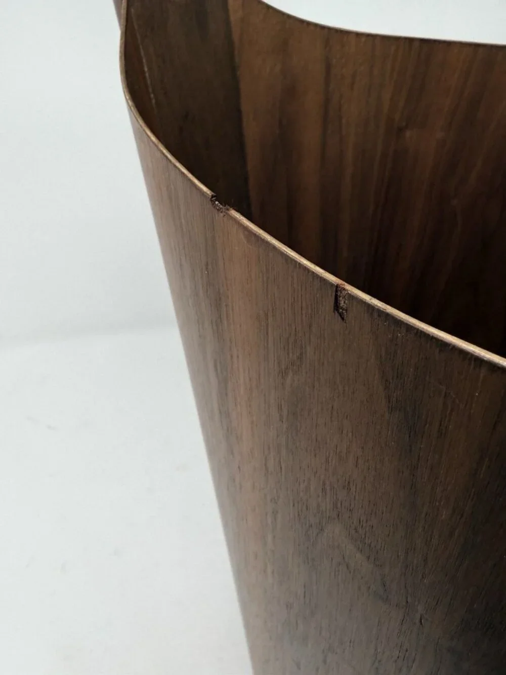 Einar Barnes for P.S. Heggen Scandinavian Rosewood Wastebasket. MCM